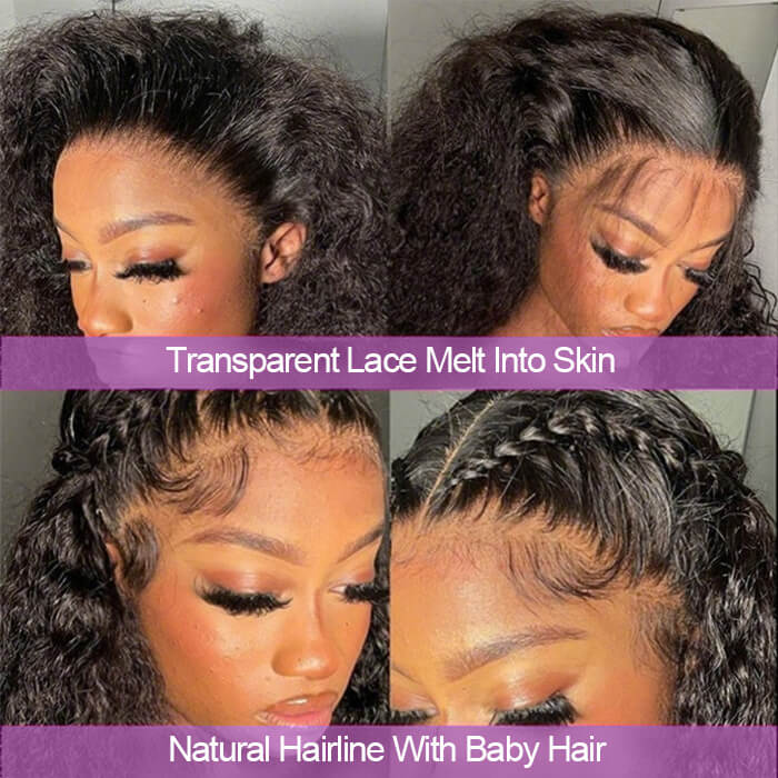 BOGO-Suqu Hair Transparent 13x4 Lace Front Wig Deep Wave Brazilian Human Hair