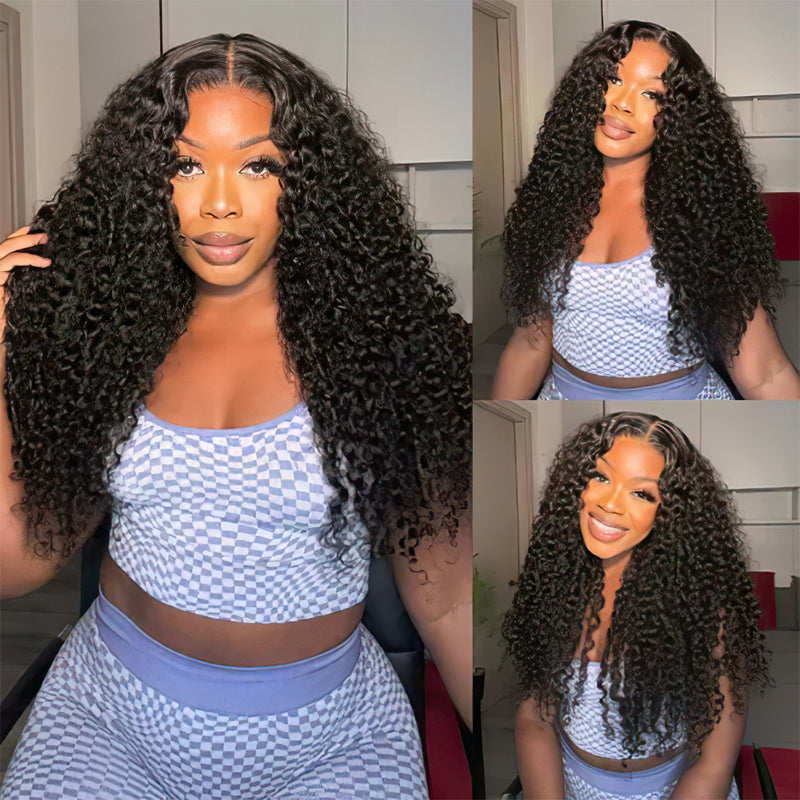 Jerry Curly HD Lace Front Wig 100% Human Hair For Black Women