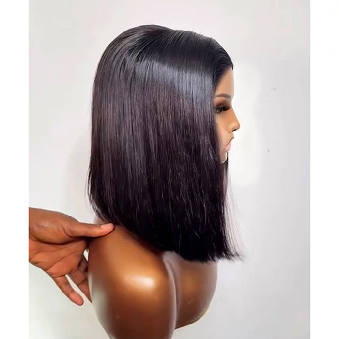 Influencer Show |12'' Straight Bob Wig | Glueless Frontal 13×4 Lace