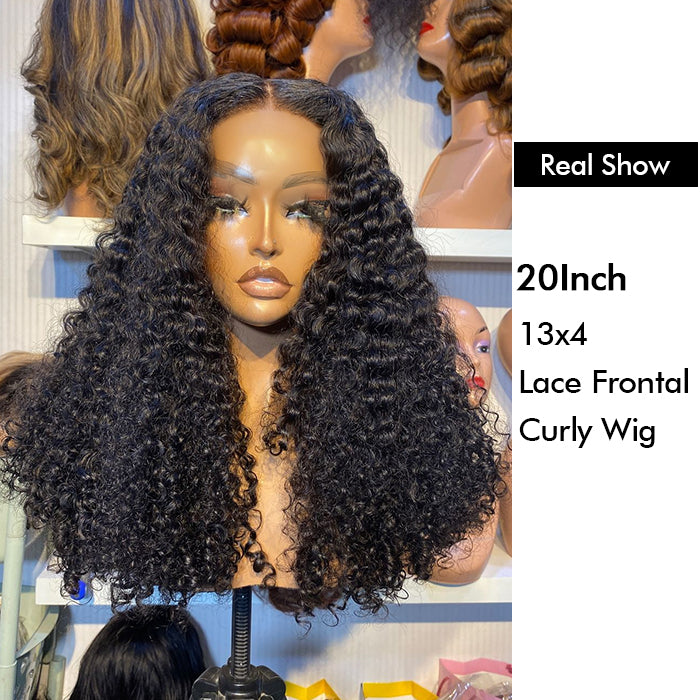Wholesale Price | 20'' Curly Wig | Glueless Frontal 13*4 Lace