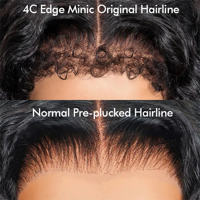 Real Show |4C Edge Hairline | Deep Wave Wig | Frontal/Closure HD Lace Or Glueless (14-32'')