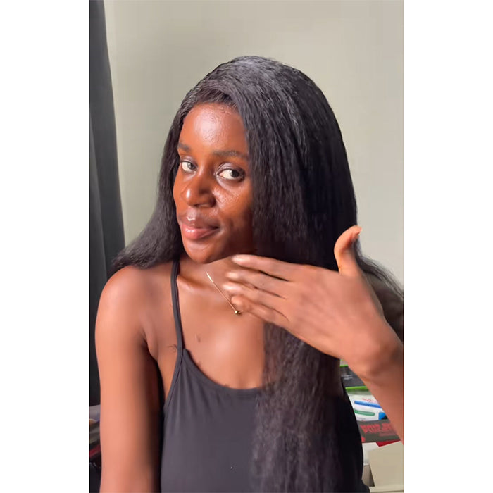 Real Show |Yaki Straight Wig |  Frontal/Closure HD Lace Glueless (12-32'')