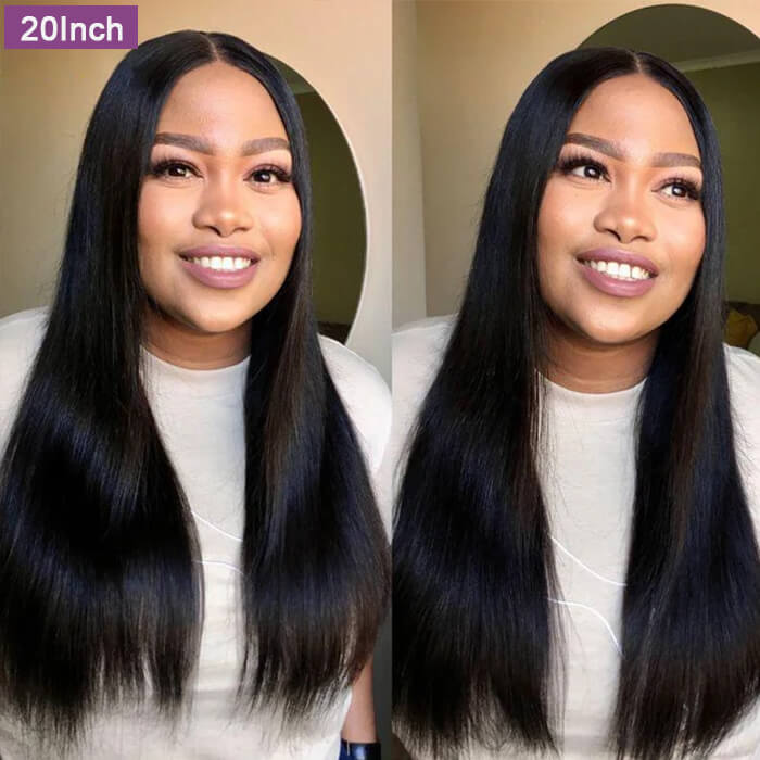 Glueless Wigs Straight V Part Wig Affordable Human Hair Wigs
