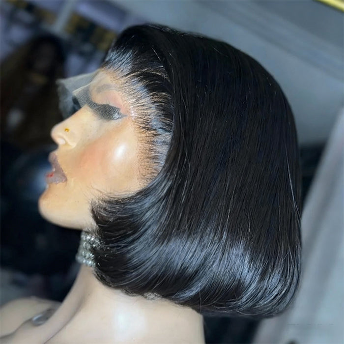 Real Show | Super Double Drawn Bob Wig | Frontal/Closure HD Lace Or Glueless (8-16'')