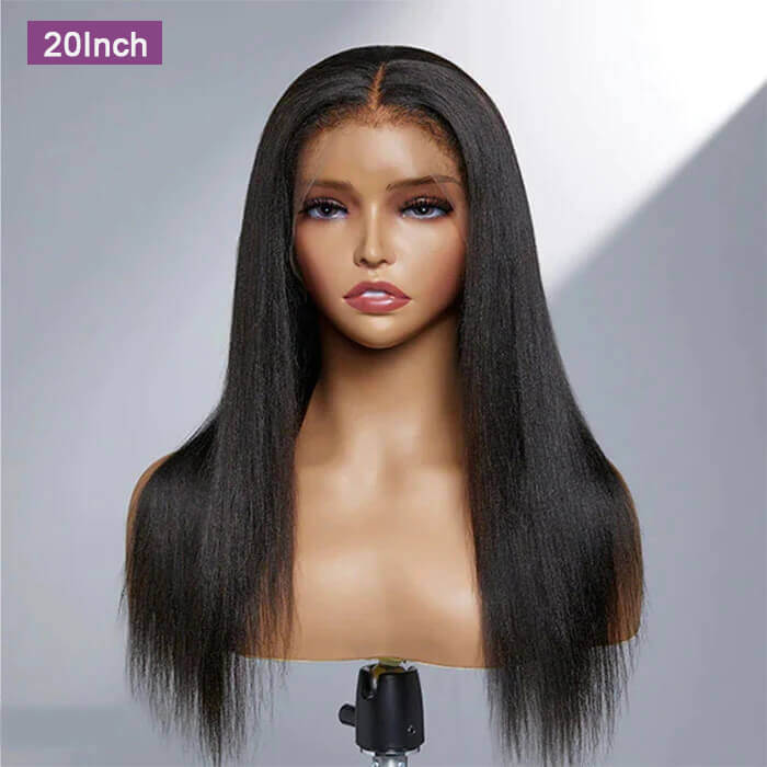 4C Edges Hairline Wigs Curly Baby Hair 13x4 HD Lace Front Human Hair Wigs Straight Hair Wigs