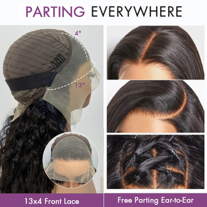 BOGO-Bone Straight 13x4 HD Lace Front Wig For Women Brazilian Hair