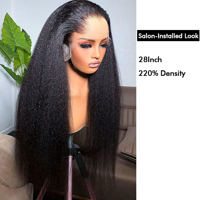 Custom High Density | Yaki Straight Lace Wig | Closure/Frontal