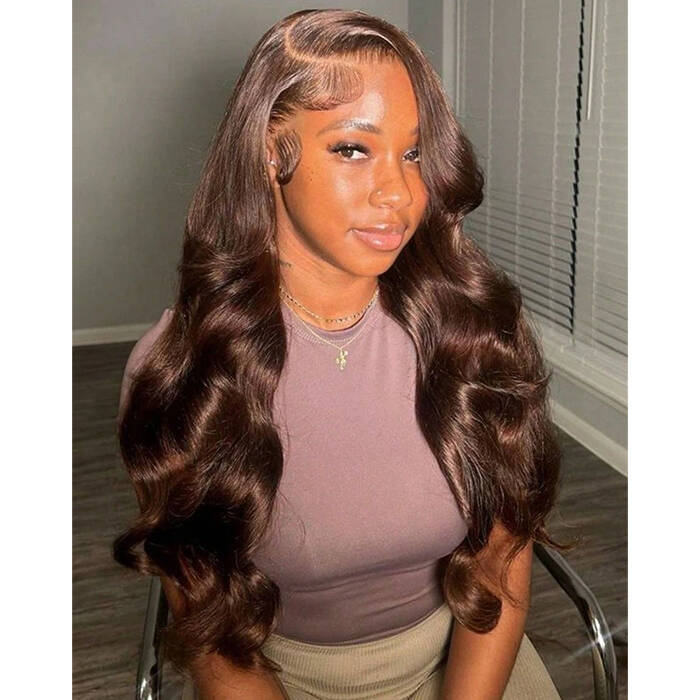 Real Show |#4 Body Wave Wig |  Frontal/Closure Glueless (12-32'')