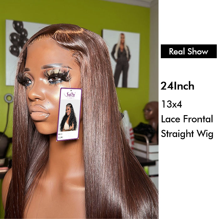 Wholesale Price | 24'' Straight Wig | Glueless Frontal 13*4 Lace