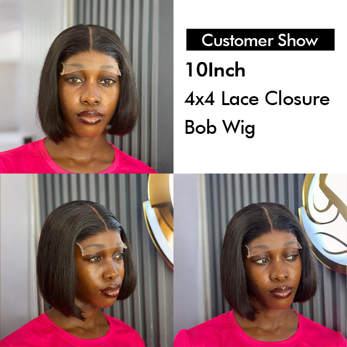 Real Show | Super Double Drawn Bob Wig | Frontal/Closure HD Lace Or Glueless (8-16'')