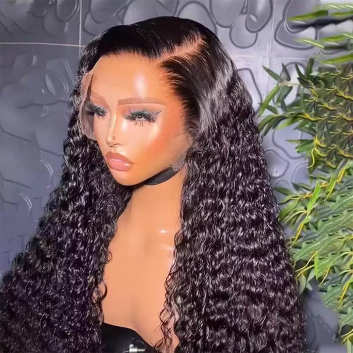 Pre Plucked 13x4 Lace Front Wig Water Wave Wig 100% Human Hair For Women