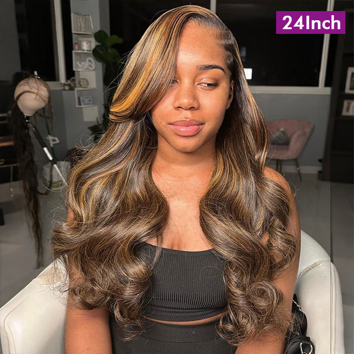 Real Show | Body Wave Wig | P4/27 Highlight Color | Frontal/Closure Glueless (14-32'')