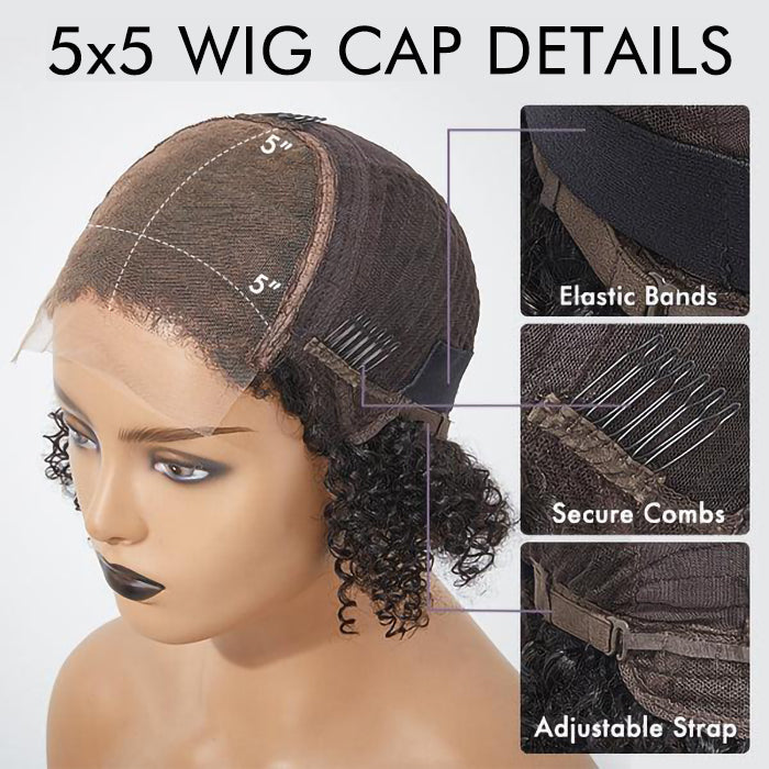 Wholesale Price | 24'' Straight Wig | Glueless Closure 5*5 Lace