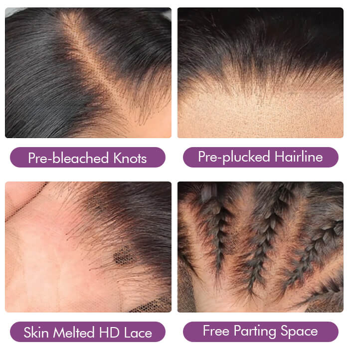 BOGO-Loose Deep Wave Wig Pre-plucked Hairline HD Transparent Skin Melt Lace Front Human Hair Wigs