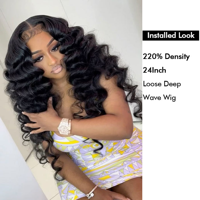 Custom High Density | Loose Wave Lace Wig | Closure/Frontal