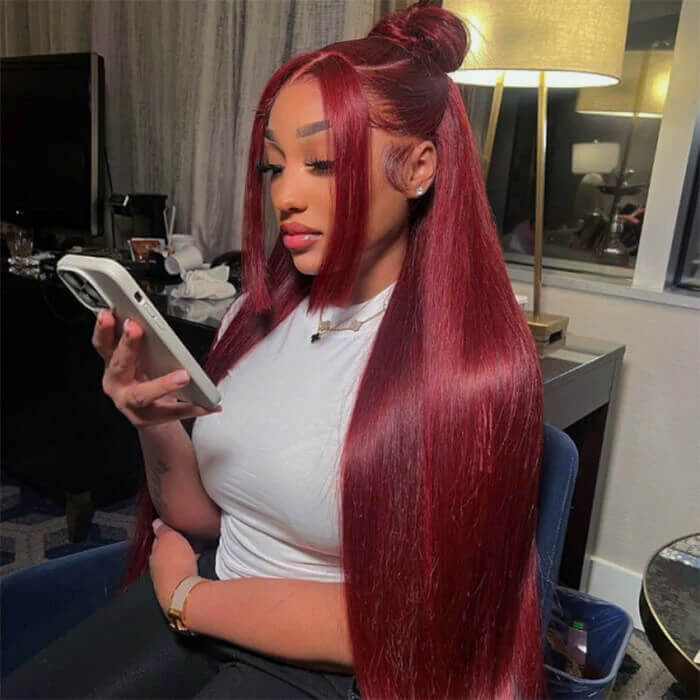 BOGO-Body Wave 99J Burgundy Body Wave 13*4 4*4 Lace Frontal Wigs