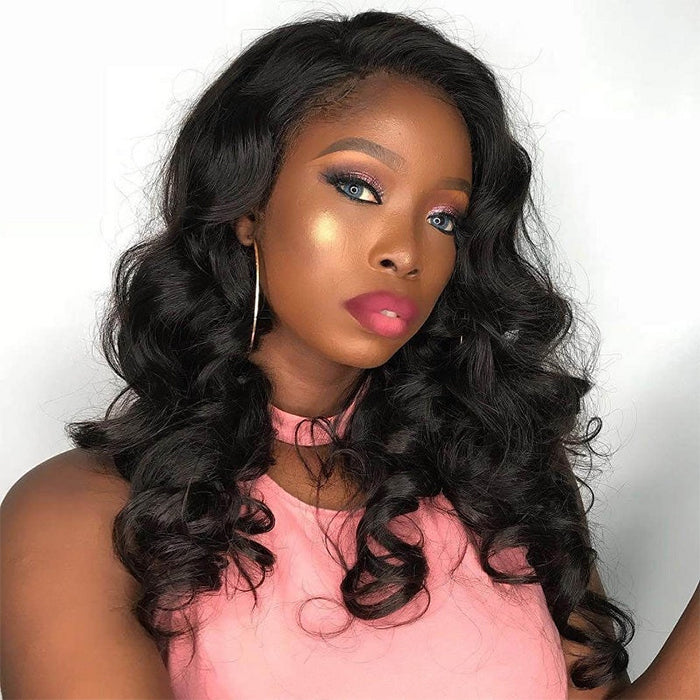 [18''=₵899] Pre-everything Glueless Loose Wave Wig 4x4 Closure Pre Cut Lace Wig