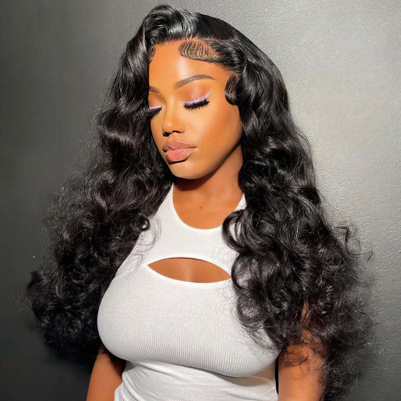 Loose Deep Wave Wig 2x6 5x5 Closure Wig Transparent Lace Wigs For Women