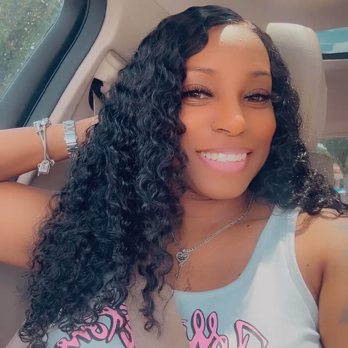 [18''=₵899] Deep Wave Glueless 4x4 Upgraded Lace Closure Pre-Cut Lace Wig