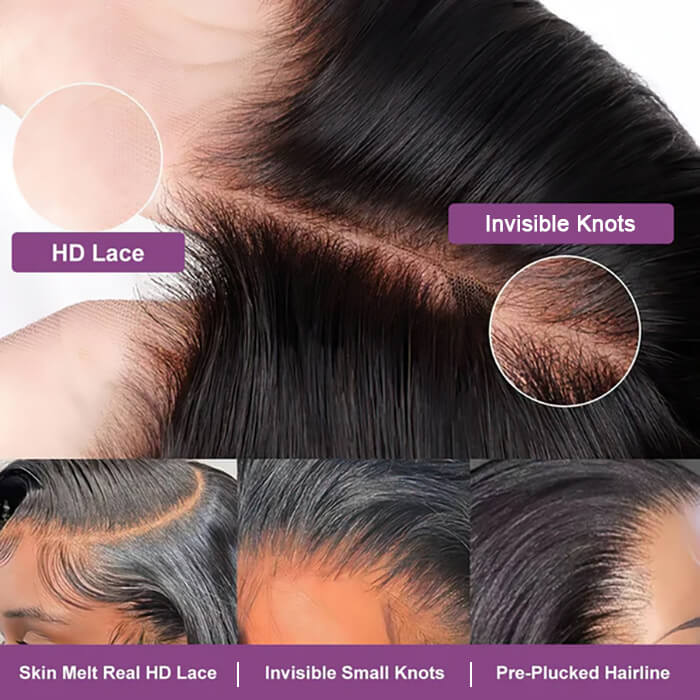 BOGO-Bouncy Loose Wave 13x4 HD Pre-plucked Hairline Human Hair Wigs