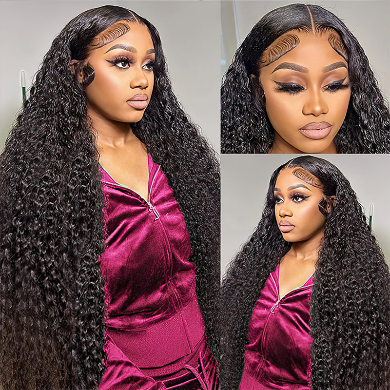 Jerry Curly HD Lace Front Wig 100% Human Hair For Black Women