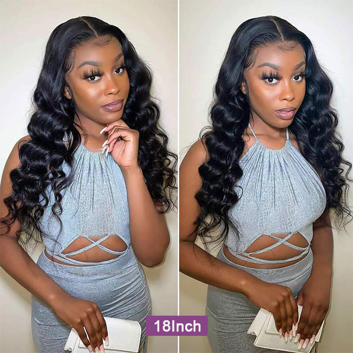 [18''=₵899] Pre-everything Glueless Loose Wave Wig 4x4 Closure Pre Cut Lace Wig