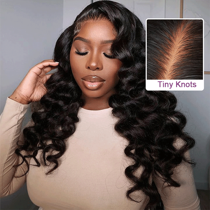 [18''=₵899] Pre-everything Glueless Loose Wave Wig 4x4 Closure Pre Cut Lace Wig