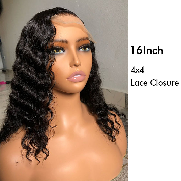 Bouncy Loose Wave 13x4 HD Pre-plucked Hairline Human Hair Wigs