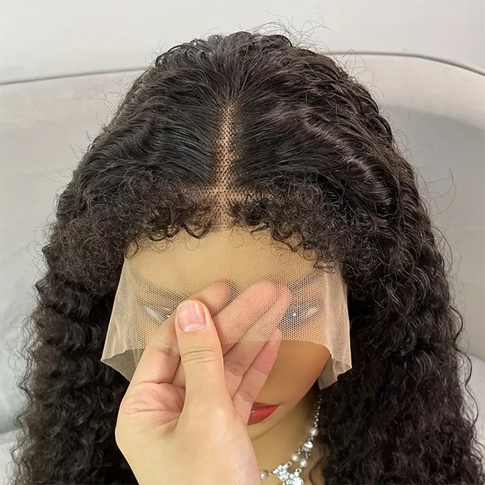 Real Show |4C Edge Hairline | Deep Wave Wig | Frontal/Closure HD Lace Or Glueless (14-32'')