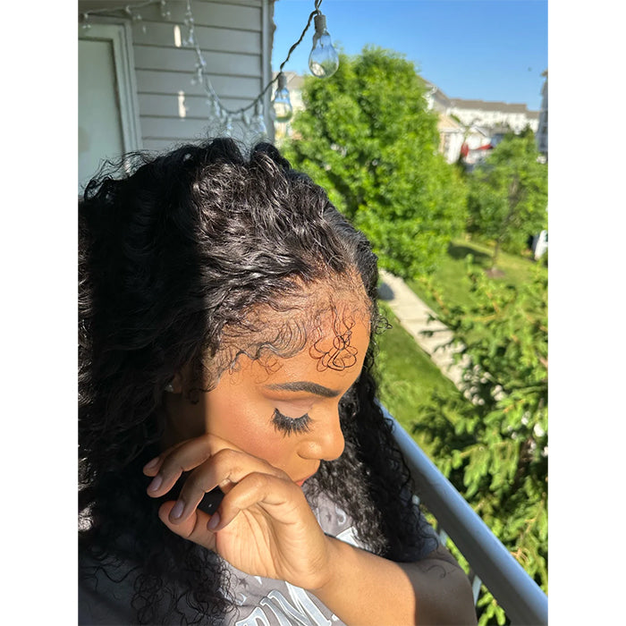 Real Show |4C Edge Hairline | Deep Wave Wig | Frontal/Closure HD Lace Or Glueless (14-32'')