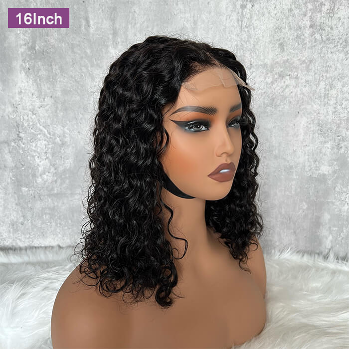 Water Wave Hair 13x4 HD Transparent Lace Front Wigs Pre-plucked Hairline
