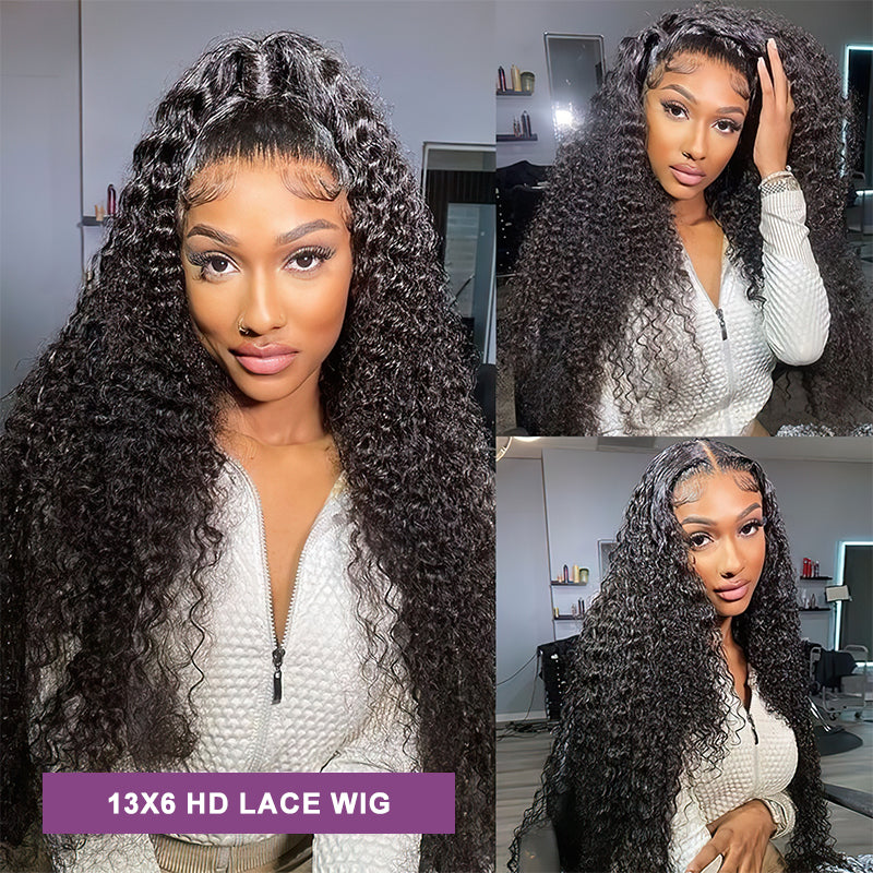 Curly 4x4 13x4 HD Skin Melt Lace Frontal Wigs