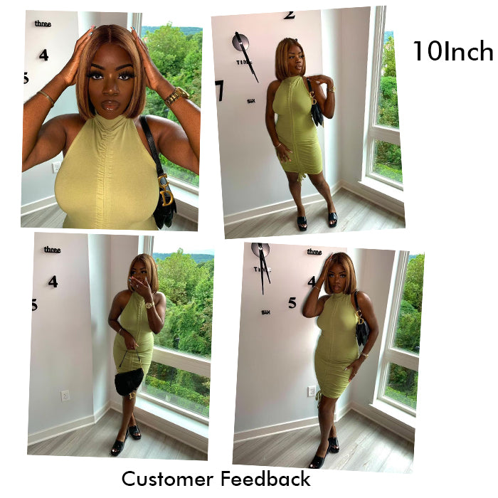 Real Show | P4/27 Highlight Wig | Straight Bob | Frontal/Closure Glueless (8-16'')