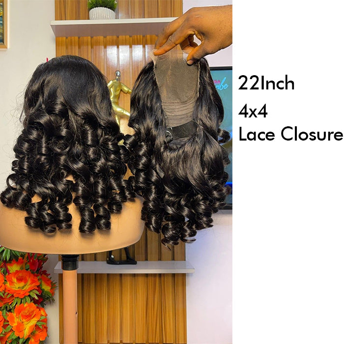 Real Show | Bouncy Wavy Egg Curl Wig | Frontal/Closure HD Lace Or Glueless (12-32'')