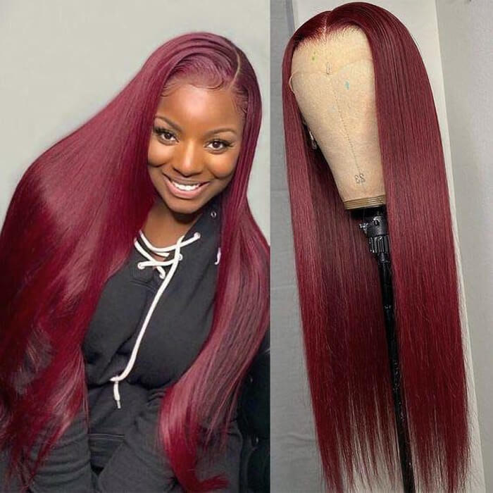 BOGO-Body Wave 99J Burgundy Body Wave 13*4 4*4 Lace Frontal Wigs