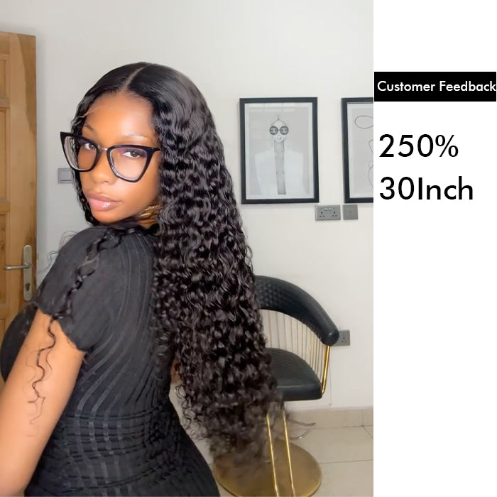 Custom High Density | Water Wave Lace Wig | Closure/Frontal