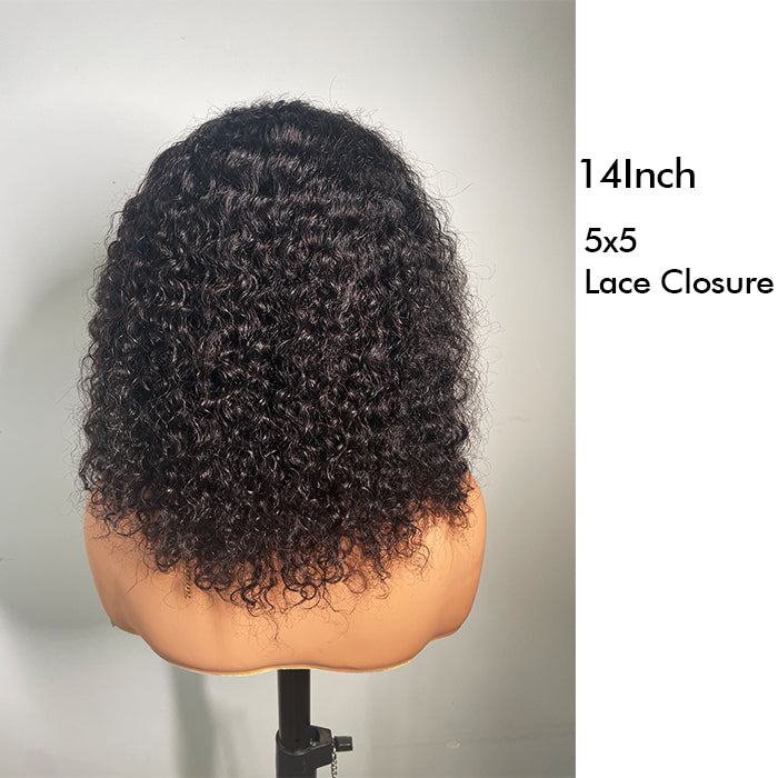 Real Show | Curly Bob Wig |  Frontal/Closure HD Lace Glueless (8-16'')