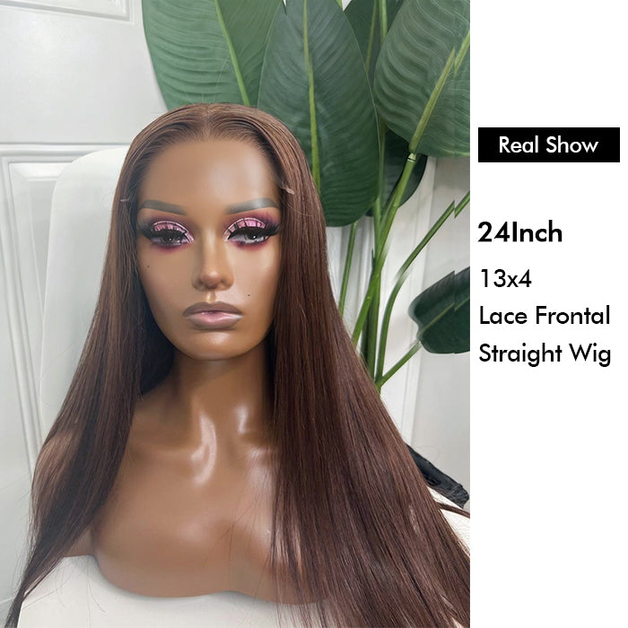 Wholesale Price | 24'' Straight Wig | Glueless Frontal 13*4 Lace