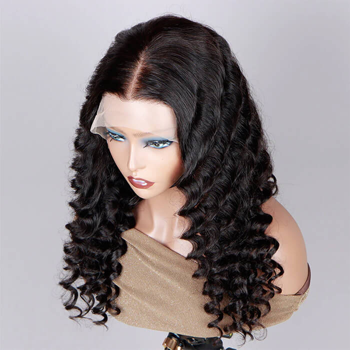Loose Deep Wave Wigs 13x4 Lace Frontal Brazilian Human Hair Wigs