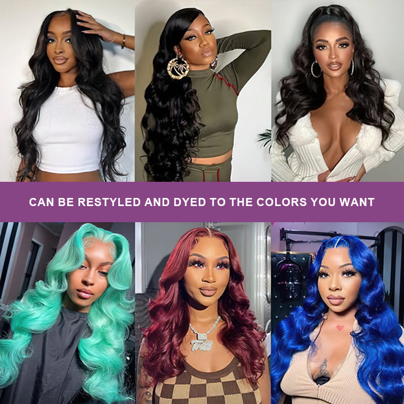 Body Wave Virgin Hair Weave 3 Bundles With 13x4 Lace Frontal