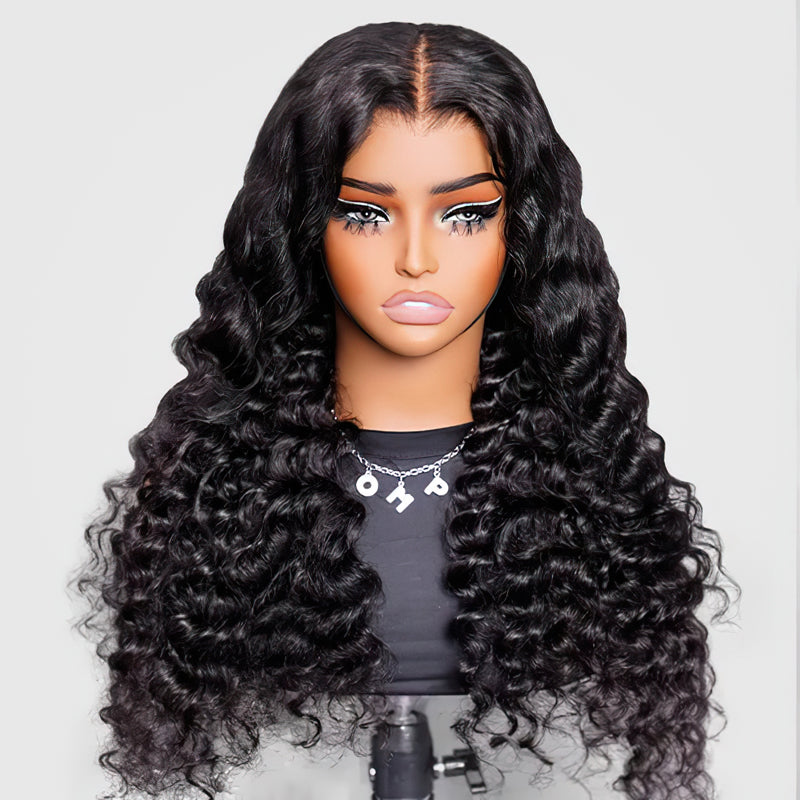 Loose Deep Wave Wig 2x6 5x5 Closure Wig Transparent Lace Wigs For Women