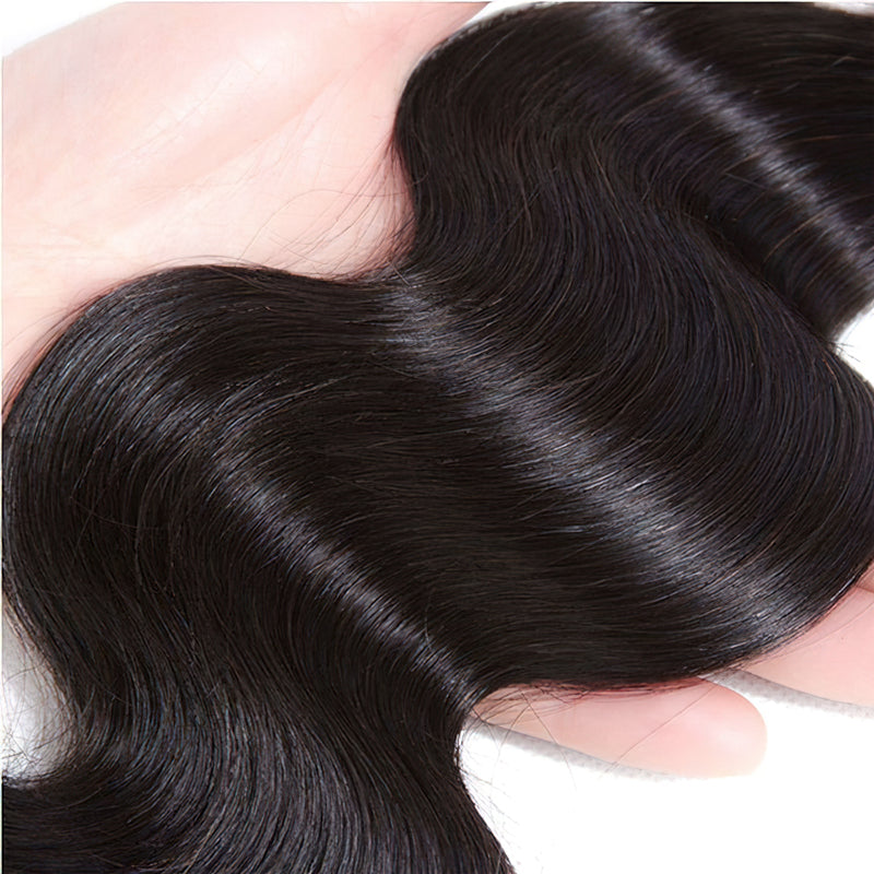 Virgin Body Wave Hair 3 Bundles With Closure High Quality 100% Unprocessed Human Hair Bundles With Closure