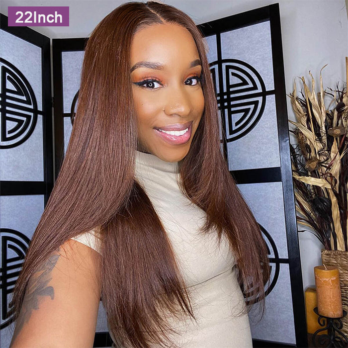Real Show | Body Wave Wig | #4 Brown Color |Frontal/Closure HD Lace Or Glueless (8-32'')