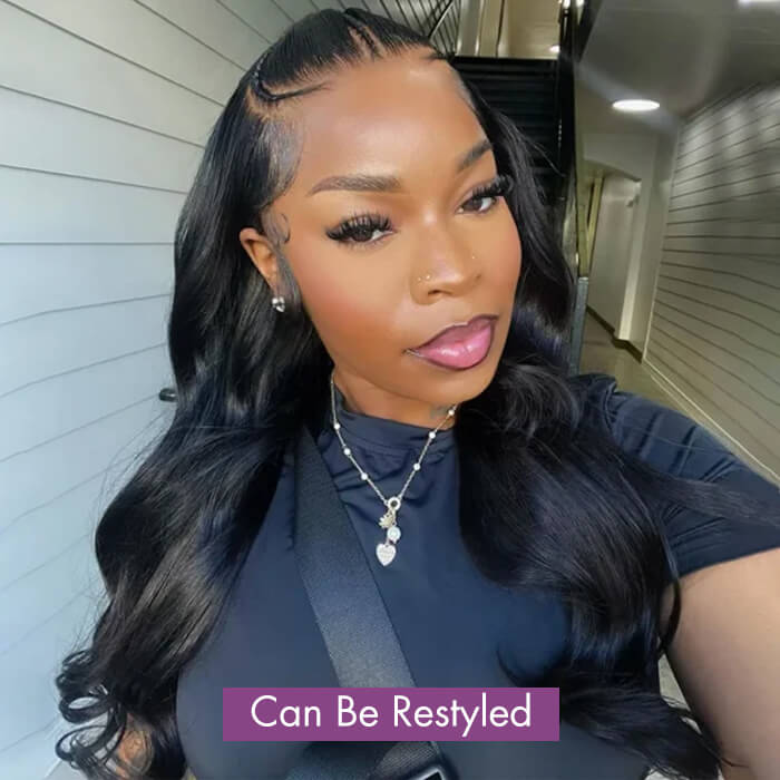 Glueless Pre Braided Wig Straight Hair 13x4 HD Lace Frontal Human Hair Wig