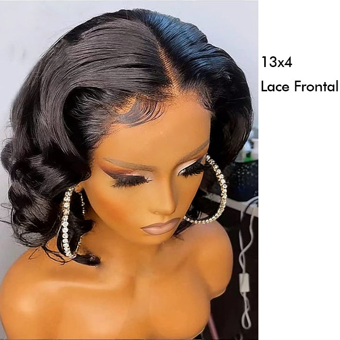 Wholesale Price | 12'' Bouncy Body Wave Bob Wig | Glueless Frontal/Closure HD Lace