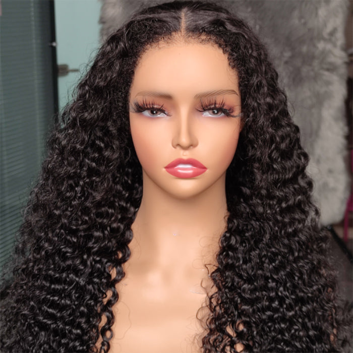 Real Show |4C Edge Hairline | Deep Wave Wig | Frontal/Closure HD Lace Or Glueless (14-32'')