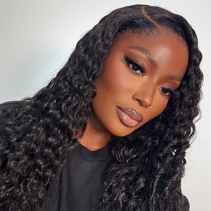 2 Glueless Wigs Set | 18'' 13x4 HD Lace Frontal Deep Wave Wig+Pixie Cut Lace Frontal Curly Wig