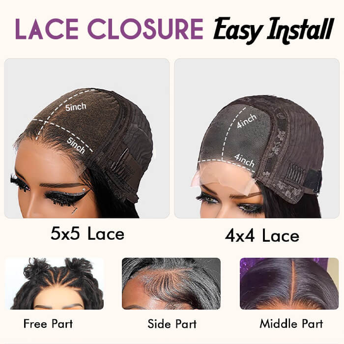 BOGO-Body Wave Wig 4x4 5x5 13x4 Transparent HD Lace Human Hair Wig