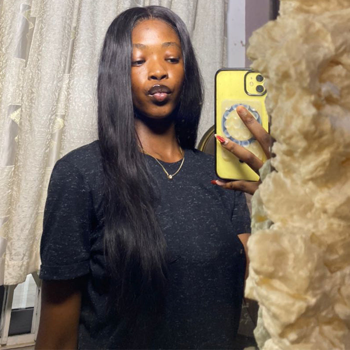 Influencer Show | 22'' Straight Wig | Glueless Closure Wig 4×4 Lace