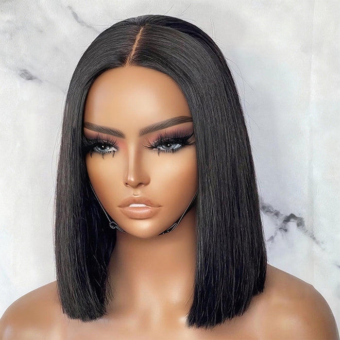 Influence Show |12'' Straight Bob Wig |Glueless Closure Wig 4×4 Lace